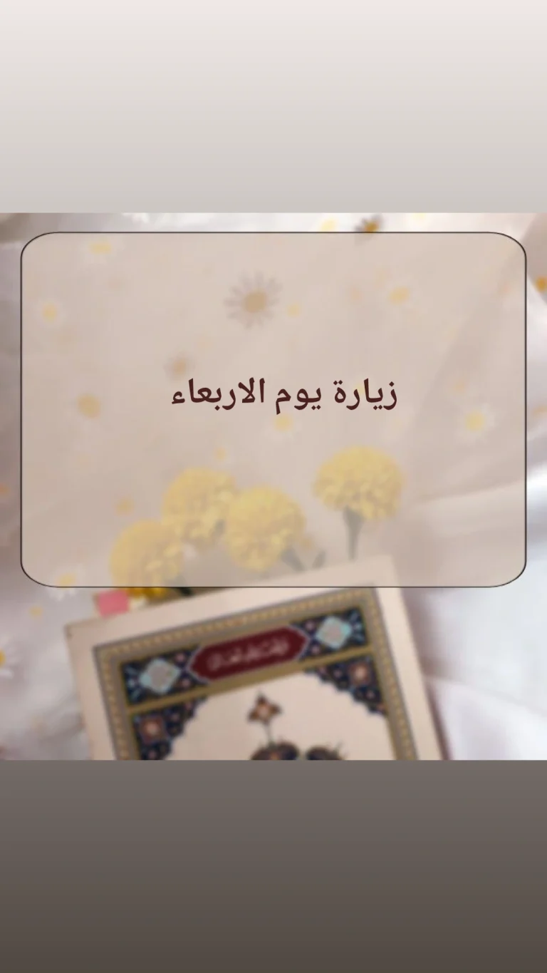 زيارة يوم الاربعاء