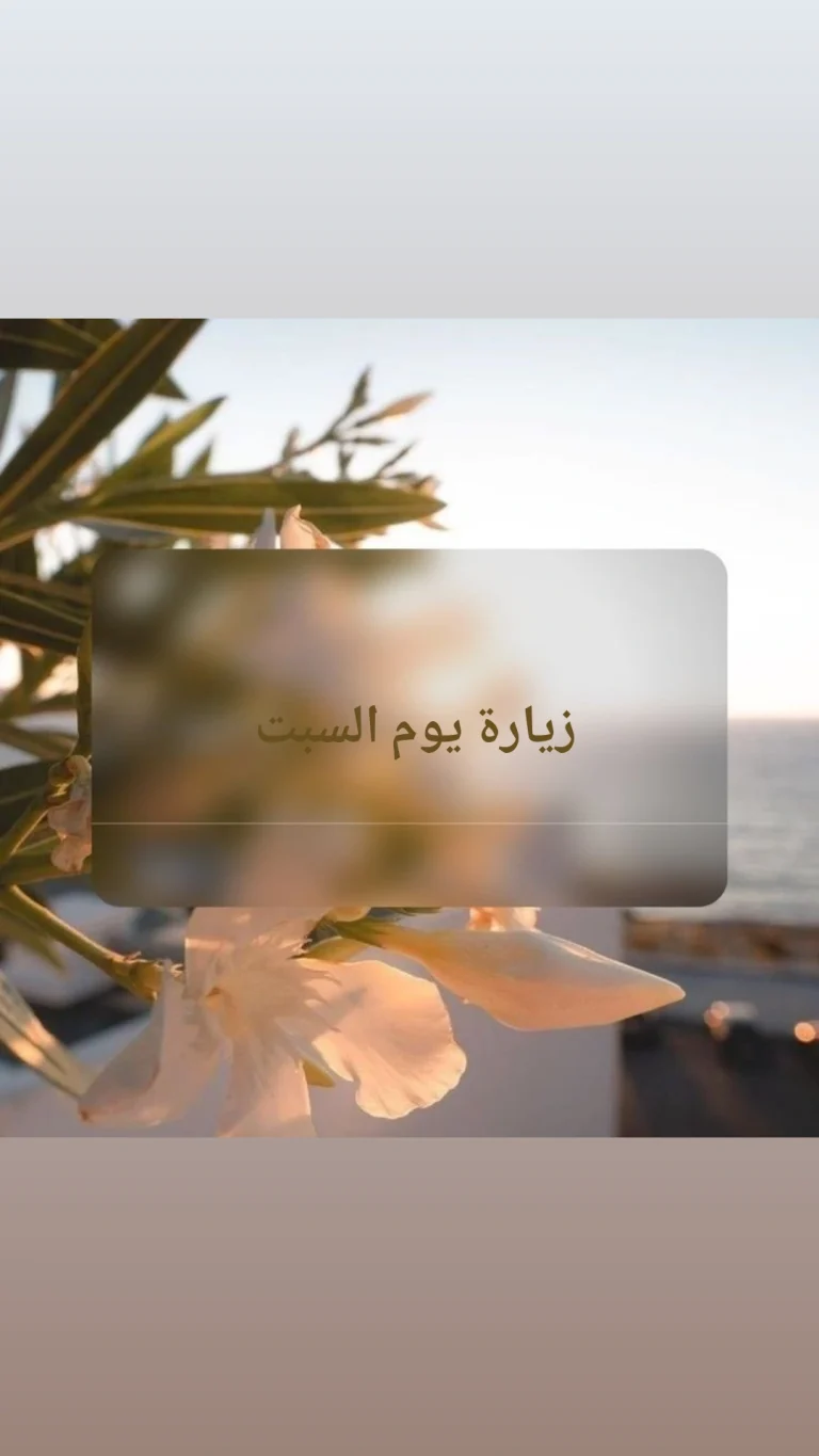زيارة يوم السبت